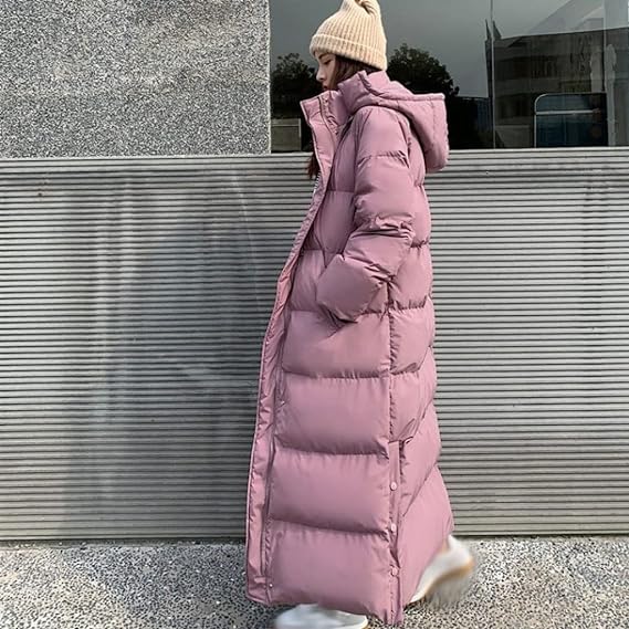 UXZDX Down Cotton Padded Female Coat Parkas Loose Hooded Long Winter Jacket Women Clothes Warm Oversized Outerwear