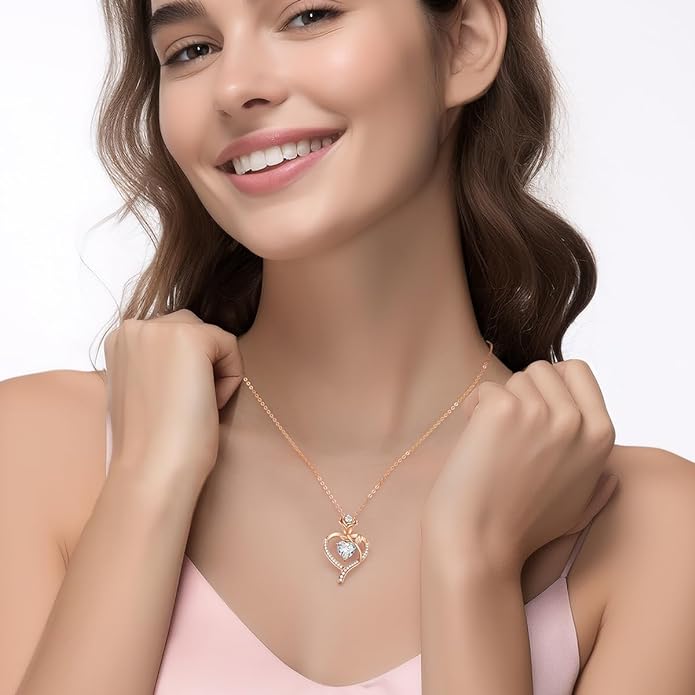 LOUISA SECRET Fine Jewelry Birthstone Necklace for Women